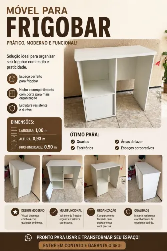 Móvel / bancada para Frigobar