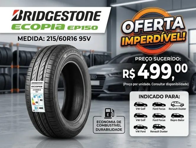Pneu 255/35ZR18 e Pneu 215/60R16