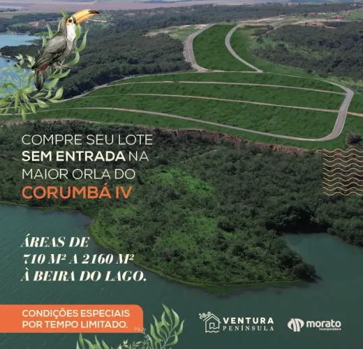 Vendo lote Corumbá península Ventura