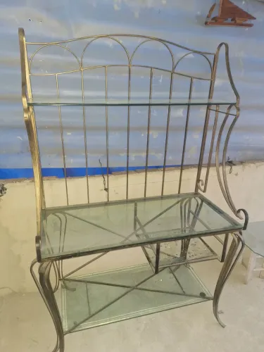 Estante de vidro
