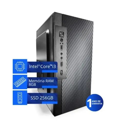 Computador Completo Core i3 8GB SSD 256GB Monitor Teclado Mouse Belém