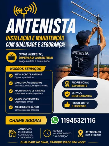 Instalação e apontamento 