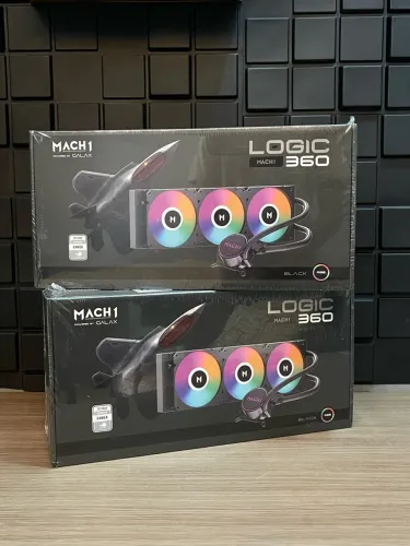 WATER COOLER MACH1 LOGIC 360MM RGB, AMD/INTEL, PRETO