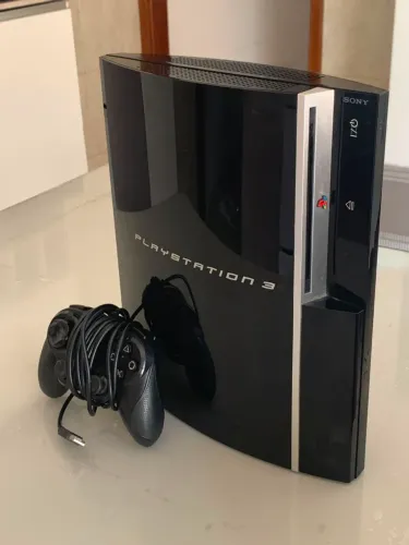 PS3 Super Slim com Controle, Vendendo Barato Para Retirada de Peças