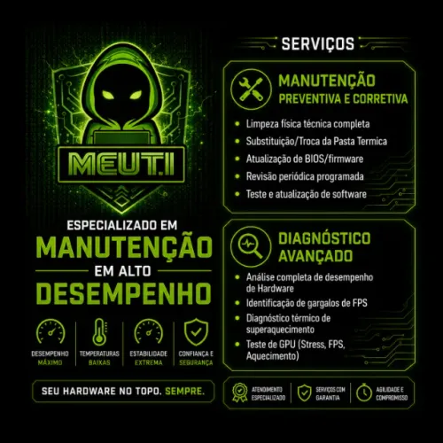 Manutençao | Desktop | Notebook | CPU | Hardware 