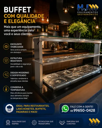 A.L SEU BUFFET É AQUI NA HJ EQUIPAMENTOS