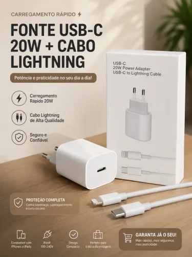 Carregador de Iphone USB C