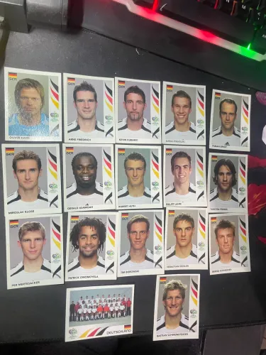 Figurinhas da seleção da Alemanha da copa de 2006.