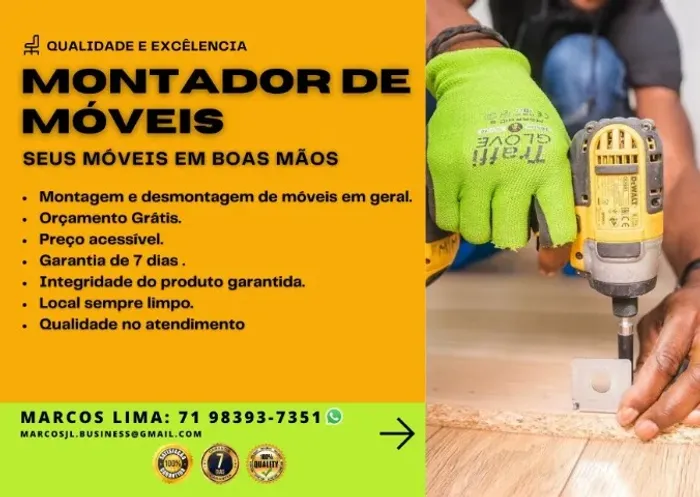MONTADOR DE MÓVEIS PROFISSIONAL