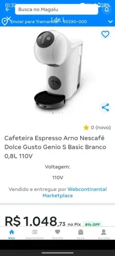 Cafeteira expressa dolceGusto