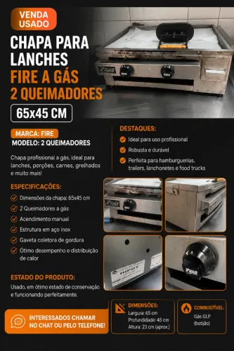chapa a gas
