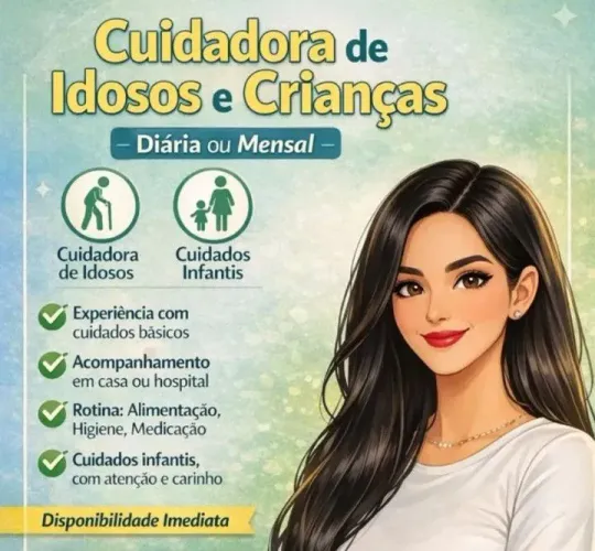 Cuidadora de idosos e babá