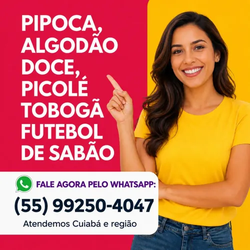 Barraca de pipoca e algodão doce Cuiabá