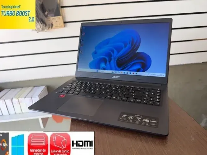 Notebook Acer Aspire 3 Raysen 3 8 de Ram ddr 4 Gigas Tela Slim 15.6 Polegadas