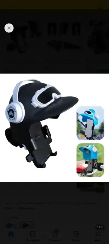 Suporte para celular com capacete