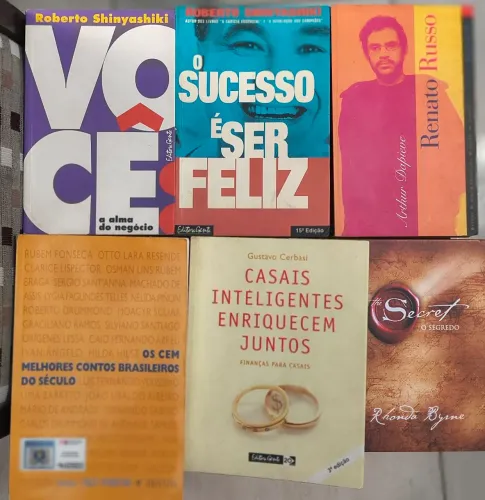 Livros Gustavo Cerbasi, Renato Russo, Roberto Shinyashiki