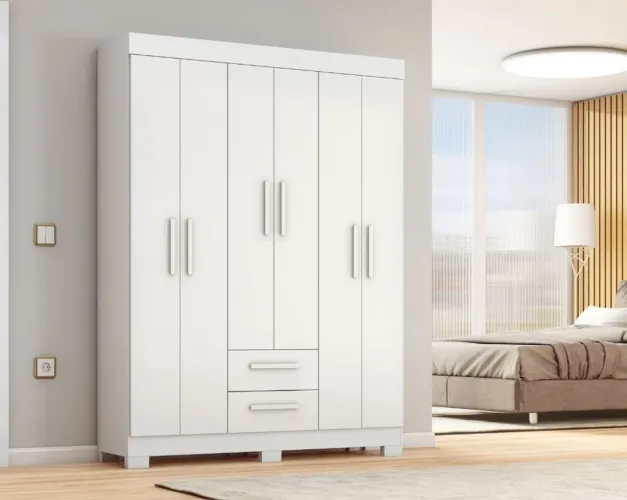 Guarda-roupa casal com pés _ Entrega grátis Fortaleza
