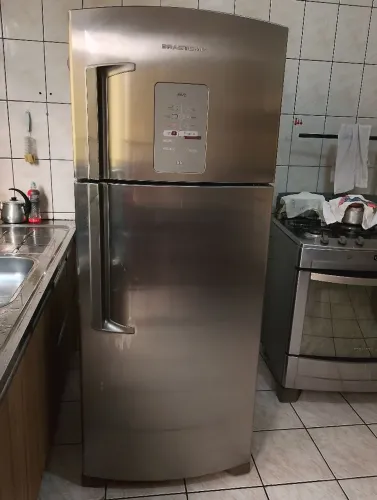 Refrigerador Brastemp Frost Free 403L -  Modelo BRM48  Cor Inox