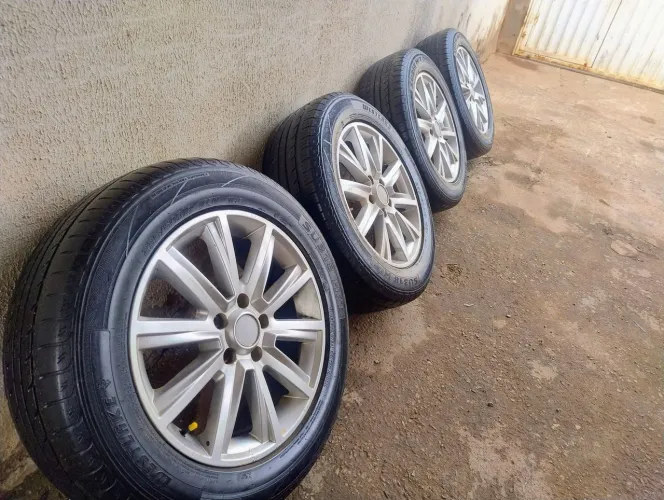 Jogo de rodas Aro 18 5x120 235/60 GM Camaro Omega S10 Blazer Amarok Land Rover BMW