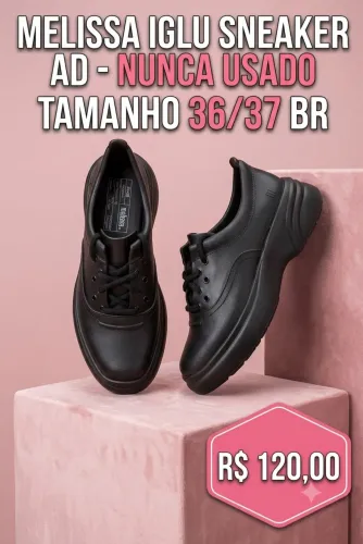 melissa iglu sneaker ad preta 36/37
