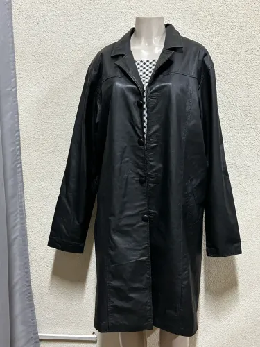 SOBRETUDO EM COURO MASCULINO TAM.G
