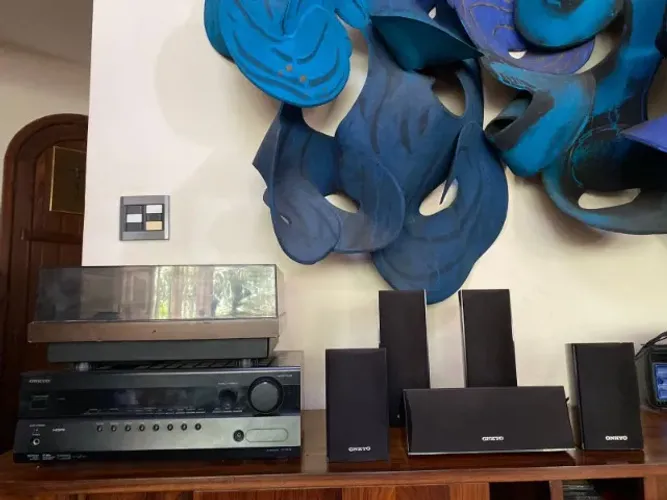  Toca disco +Receiver 5.1 Onkyo Ht-r370 (Usado)