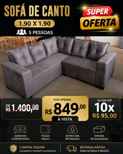 Sofá 5 lugares