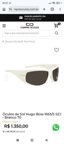 Óculos solar boss