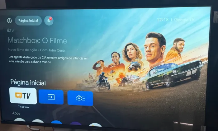 Tv 55 Philips 4K Google Tv tela infinita