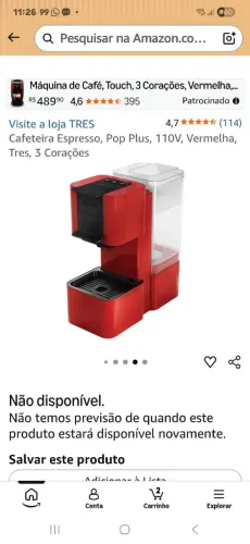 Maquina de café 3 coração