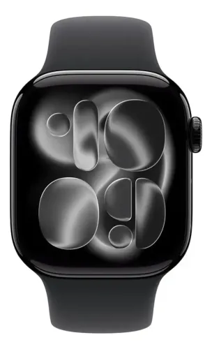 Apple Watch Series 11 GPS - Caixa preta brilhante de alumínio - 42 mm - Pulseira esportiva