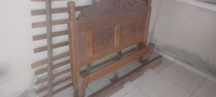 Cama de cerejeira completa