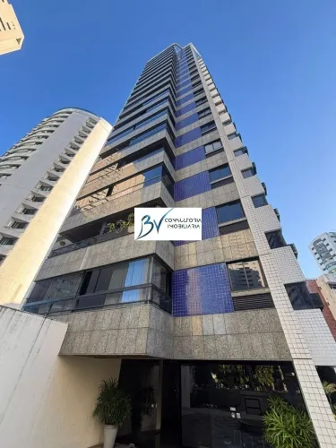 04 Quartos sendo 02 suites, 130m², andar alto, vista mar, armarios e ar condicionado em Bo
