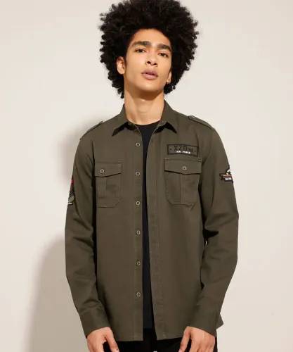 Jaqueta militar verde clock house - M