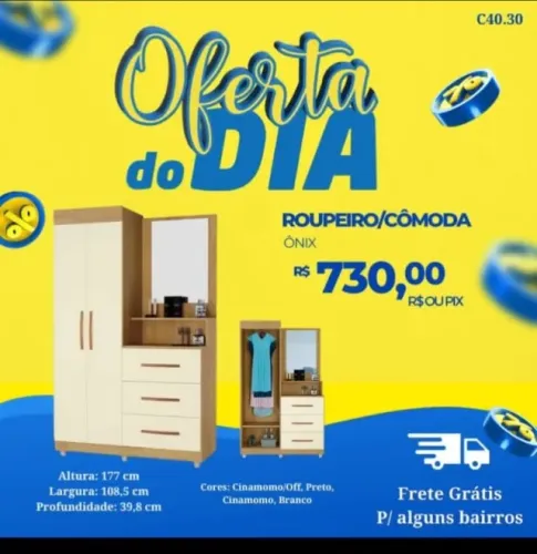Roupeiro/cômoda (Pague na entrega)