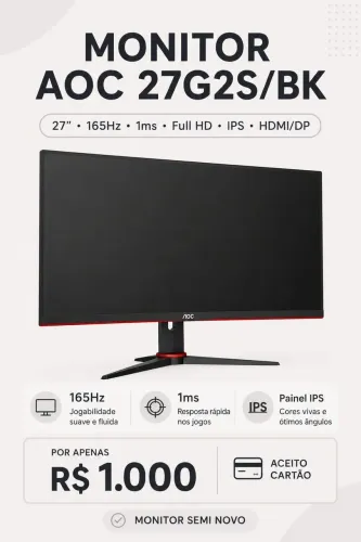 Monitor 27 polegadas