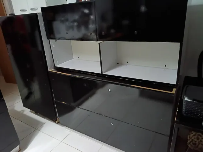 ARMÁRIOS DE COZINHA PRETOS ? R$ 280 O CONJUNTO! - Campeche