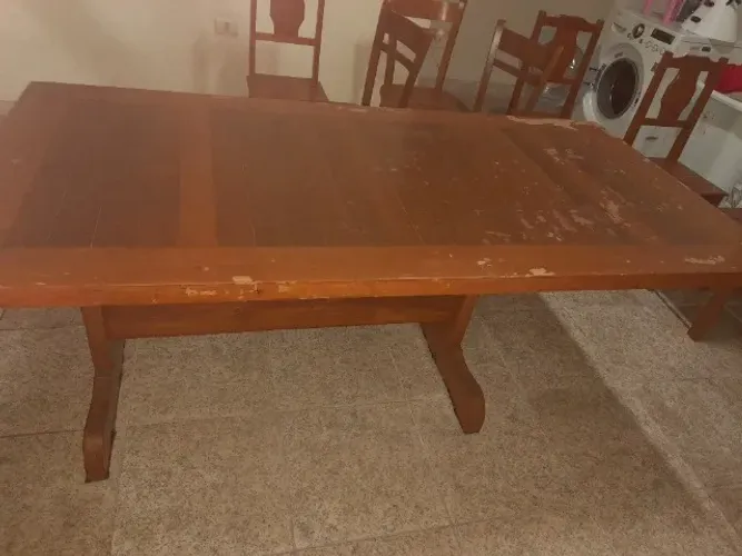 Mesa medeira maciça 2x1 sem avarias $ 1500,00