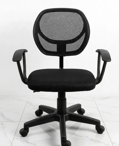 cadeira de escritório giratória com encosto ergonômico