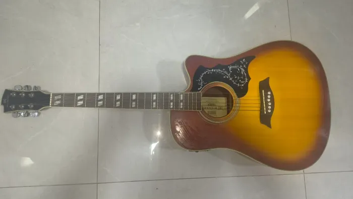 Violão Michael Galaxy folky com cutuway elétrico