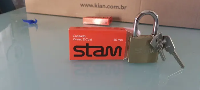 Cadeado stam zamac E-coat 40mm