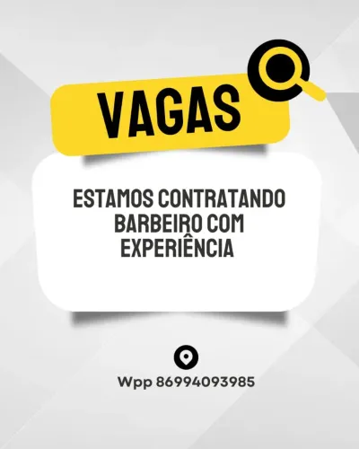 Contrato barbeiro com experiência