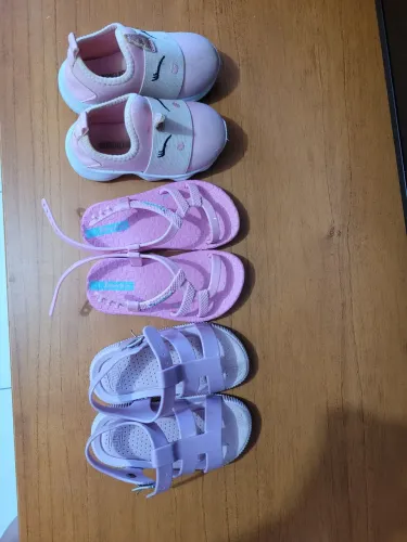 Kit lindos sapatinhos infantil menina