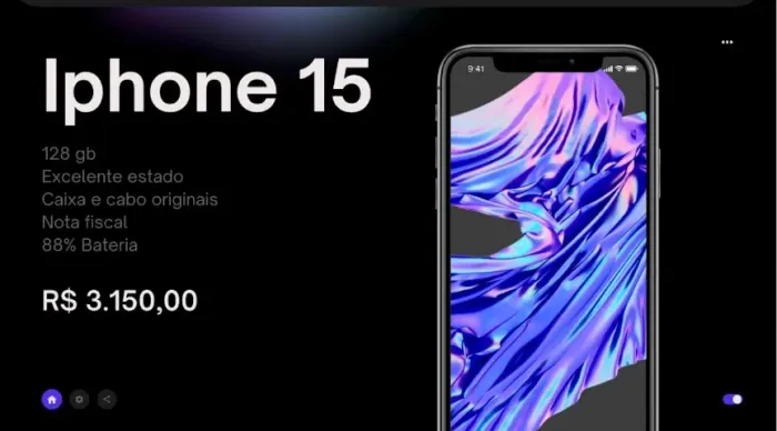 Iphone 15 - celular 1 - ótimo estado - 128gb - pronta entrega