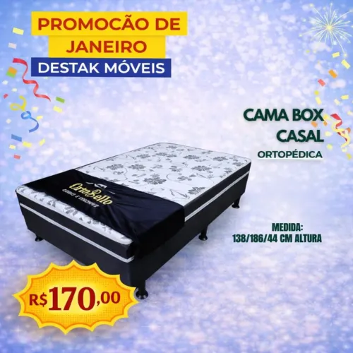 Cama box casal
