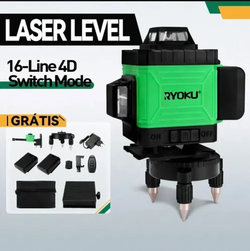 Nível a laser 16 linhas 2 baterias