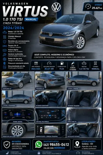 Volkswagen Virtus TSI 1.0 Flex 12V 4P Mec. 2024