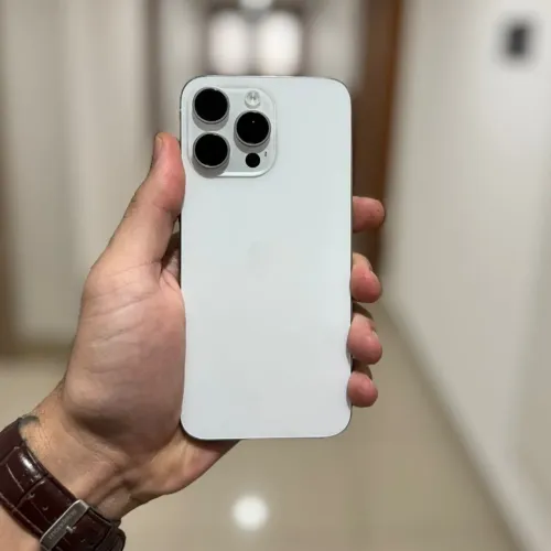 iPhone 15 Pro Max 256GB Branco Face ID Off
