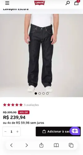 Calca original levi's 42