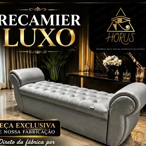 Recamier baú luxo